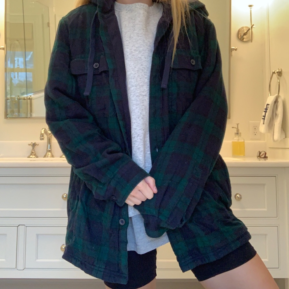 LLBean Hooded Flannel